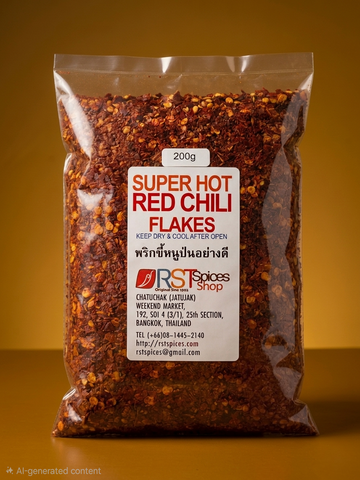 Copos de Chile Rojo Súper Picante