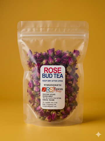 Té de Rosa Roja Miniatura Seca (Té de Capullos de Rosa Rosada)