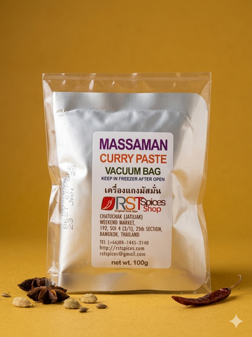 Pasta de curry Massaman en bolsa de vacío