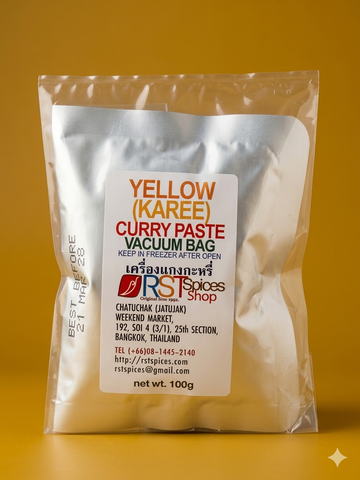 Yellow Curry Paste In Vacuum Bag