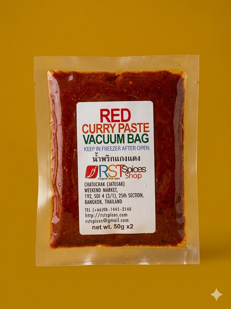 Red Curry Paste In Vacuum Bag