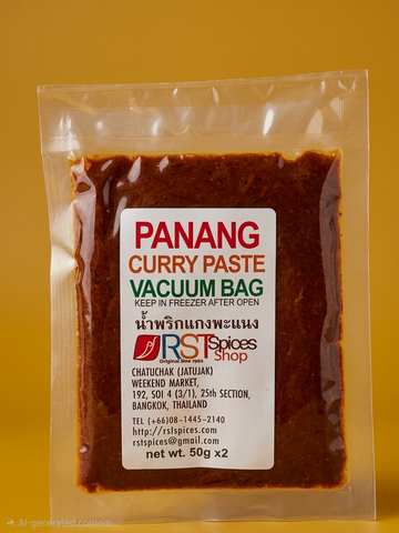 Panang Curry Paste In Vacuum Bag