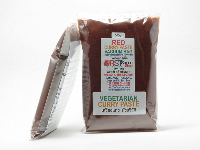 Vegetarian Red Curry Paste In Vacuum Bag